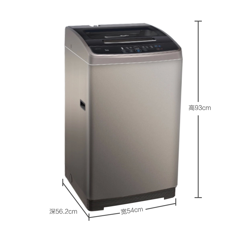 惠而浦(Whirlpool)7公斤全自动波轮洗衣机WB70803(惠金色)