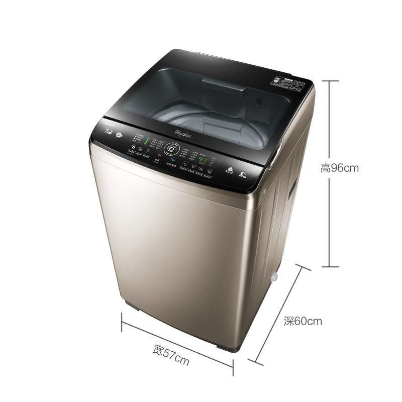 惠而浦(Whirlpool)WB80806V 8公斤 全自动 波轮洗衣机（惠金色）