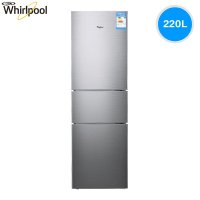 惠而浦(Whirlpool)220升风冷两门冰箱BCD-220TW(绚丽银)
