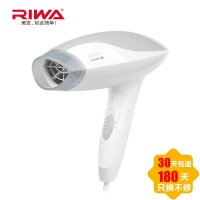 雷瓦（RIWA）Q1 1200W迷你折叠负离子电吹风（白配银色）