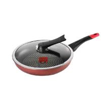 炊大皇 钻石平底锅煎锅 不粘锅无烟煎盘28cm