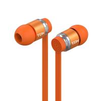 铁达信TD-200立体声线控音乐耳机橙色