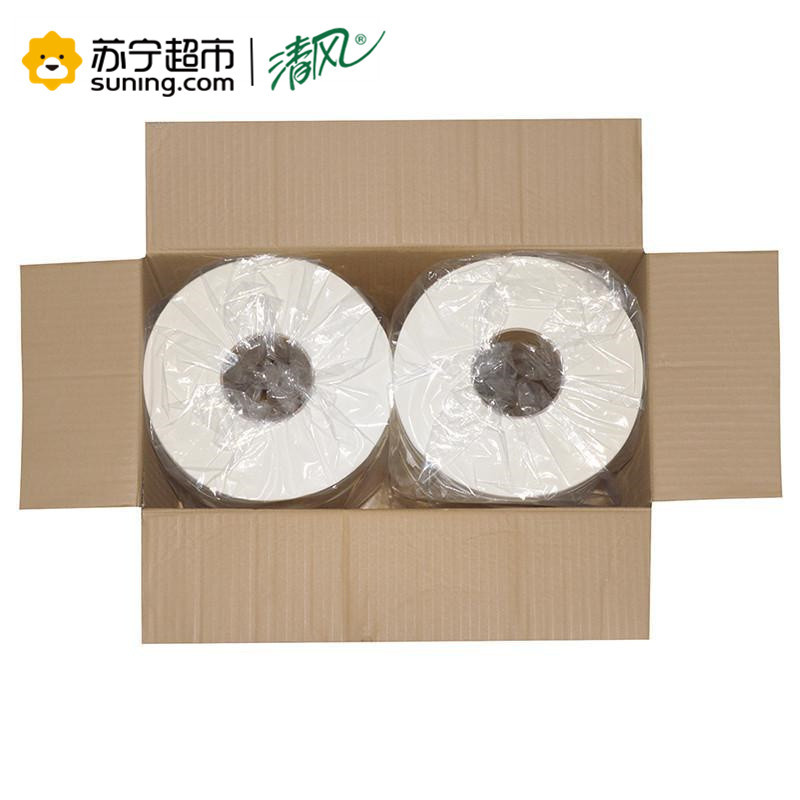 清风 卷纸 二层220米*6卷珍宝卷纸(整箱销售)