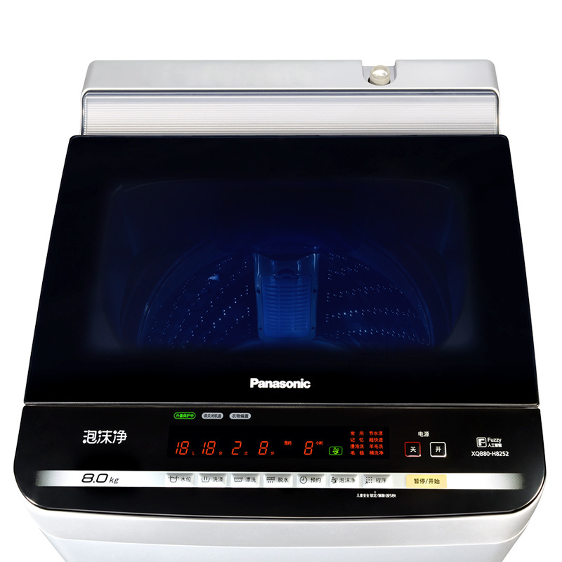 松下(Panasonic) XQB80-H8252 8公斤 大容量节水立体漂 泡沫净精洗（银色）