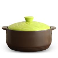 COOKFUN酷饭 砂锅焖烧锅陶瓷炖锅汤锅煲 4L 绿