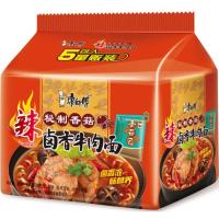 康师傅 经典秘制香菇辣卤香牛肉袋面五包 107g*5