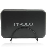 IT-CEO IT-735C USB 2.0硬盘盒/硬盘存储盒 支持3.5寸SATA(串口)硬盘 黑色