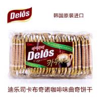 迪乐司Delos卡布奇诺咖啡味曲奇饼干157.5g 韩国进口 焦糖饼干