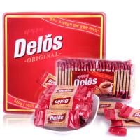 迪乐司Delos原味曲奇饼干礼盒装630g 韩国进口 焦糖饼干