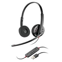 缤特力(Plantronics) Blackwire C320 头戴式 USB双耳线控耳麦 话务耳机