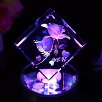 旋转音乐盒八音盒创意水晶礼品生日礼物送男女友生闺蜜新奇圣诞情人节礼物