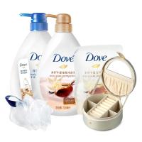 多芬深层营润滋养美肤沐浴乳720ml+丰盈宠肤沐浴乳乳木果和香草720ml+400ml袋装+浴球+首饰盒+音乐书签