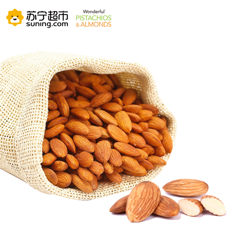 万多福(Wonderful) 美国加州巴旦木(扁桃仁) 经典盐焗味50g 坚果零食 美国进口