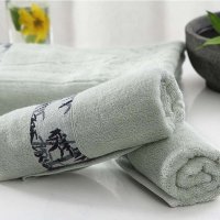 [苏宁易购超市]永亮毛巾竹纤维毛巾柔软吸水面巾单条装褐色34*74cm