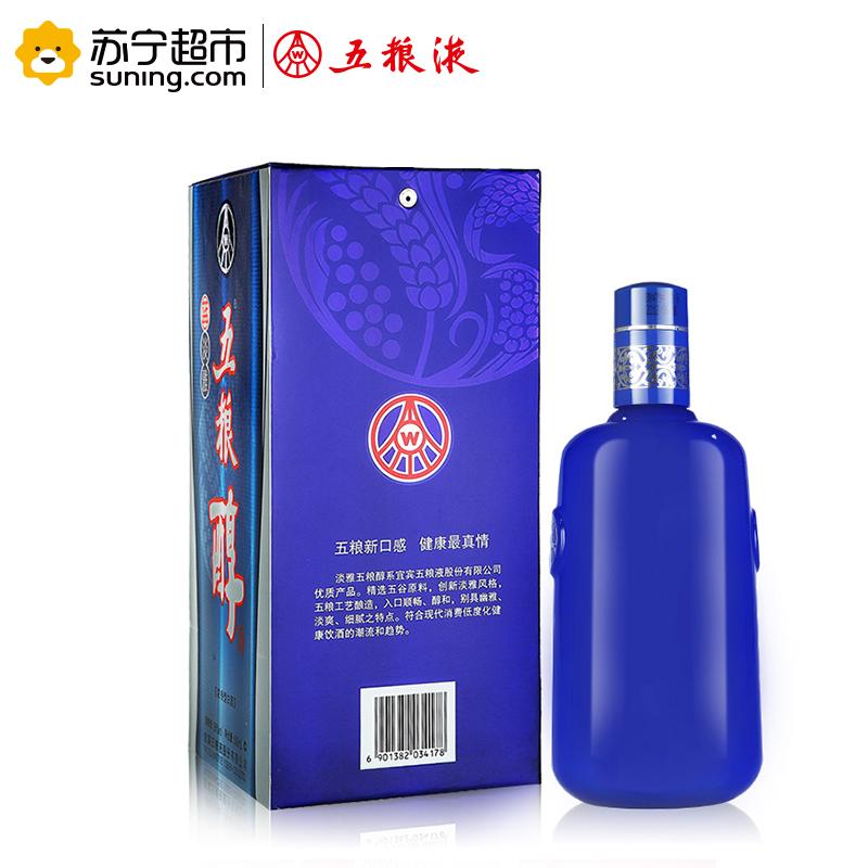 五粮液出品 五粮醇 蓝淡雅 50度 浓香型白酒 500ml 单瓶装