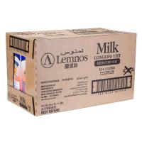 澳大利亚 进口牛奶 兰诺斯(lemnos)超高温处理低脂纯牛奶1L*12支装