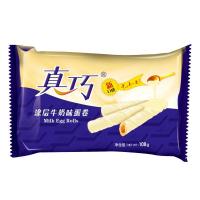 真巧涂层牛奶味蛋卷108g
