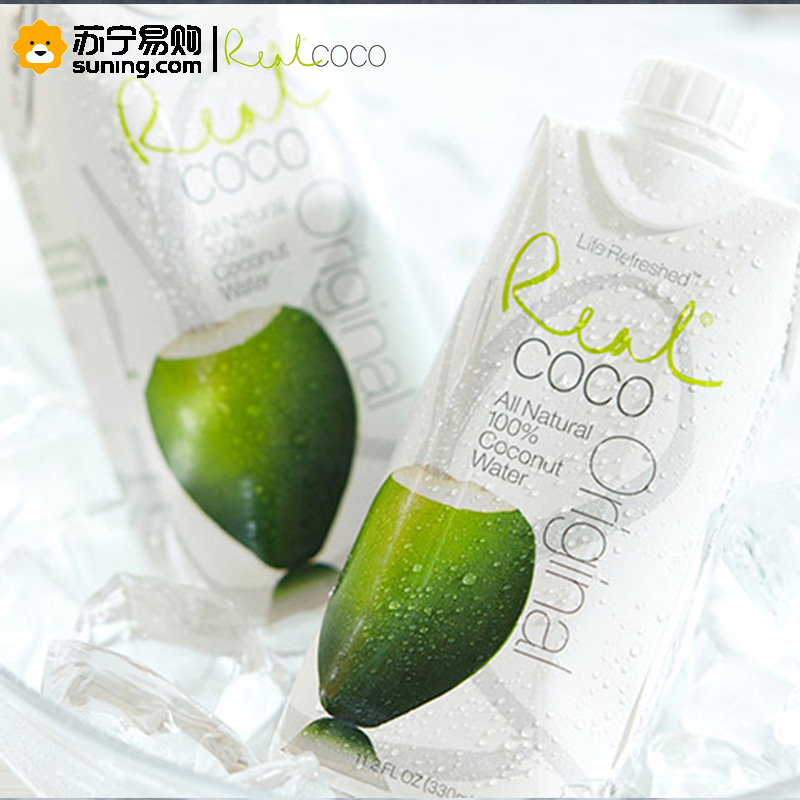 菲律宾进口 Real Coco 瑞欧天然椰子水330ml *12(整箱装)