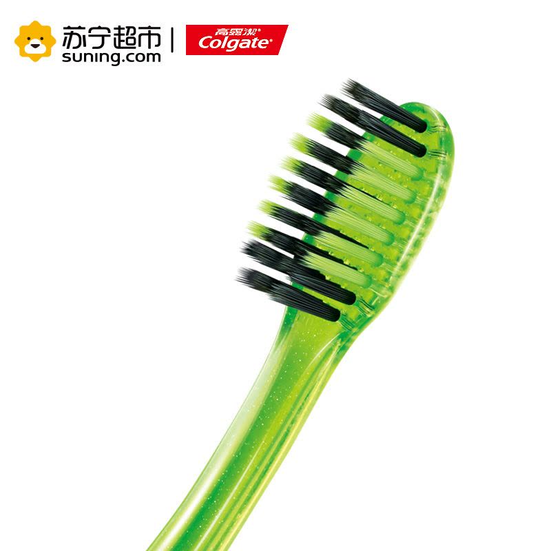 高露洁(Colgate)自然之萃炭牙刷 双支装图片