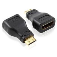 IT-CEO V7XF16 MINI(迷你)HDMI公转标准HDMI母180度转接头 黑色