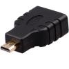 IT-CEO V7XF21 MICRO(微型)HDMI公转标准HDMI母 180度转接头 黑色