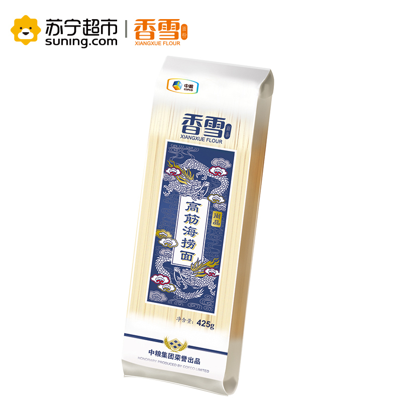 香雪(XIANGXUE)尚品高筋海捞面425g/袋 汤面 捞面 炒面 中粮出品