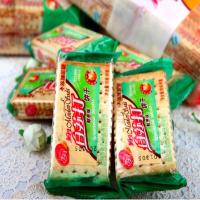 美丹 1kg 整箱饼干无糖白苏打饼干 鲜葱味