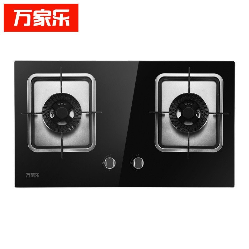 万家乐燃气灶 JZT-DQK06B(H) 天然气灶具 嵌入式煤气灶 钢化玻璃面板