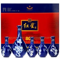红星二锅头 清香典范礼盒 52度500ml+100ml*4