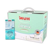 德国原装进口 甘蒂牧场(MUH) 脱脂纯牛奶礼盒1L*6