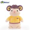 metoo情侣羊布娃娃毛绒玩具大号公仔生肖萌羊节日礼物摆件小黄羊36cm