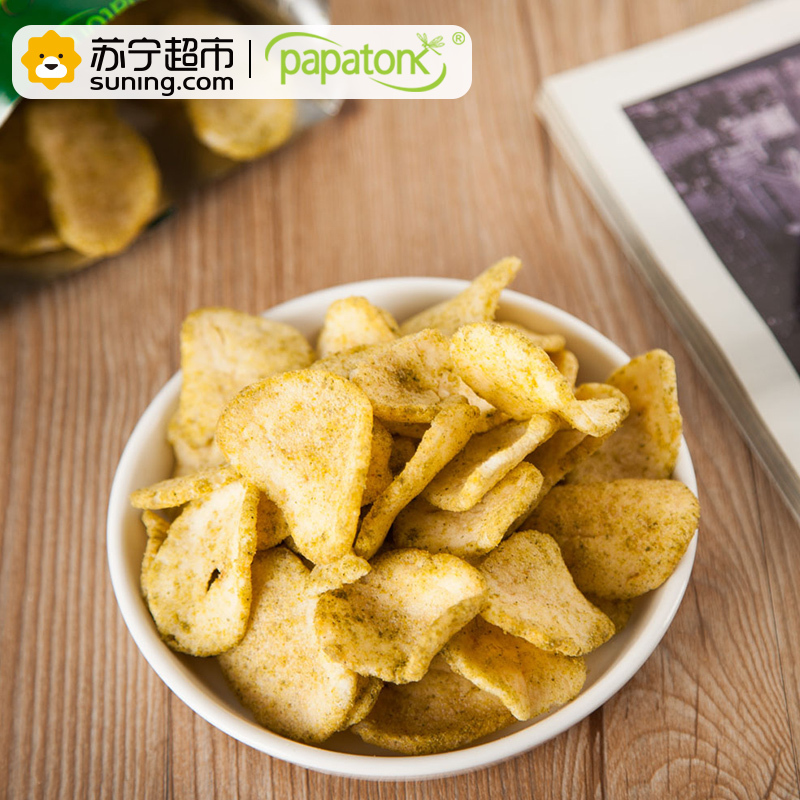 papatonk 啪啪通 虾片 海苔味 2连包 85g×2 印尼进口