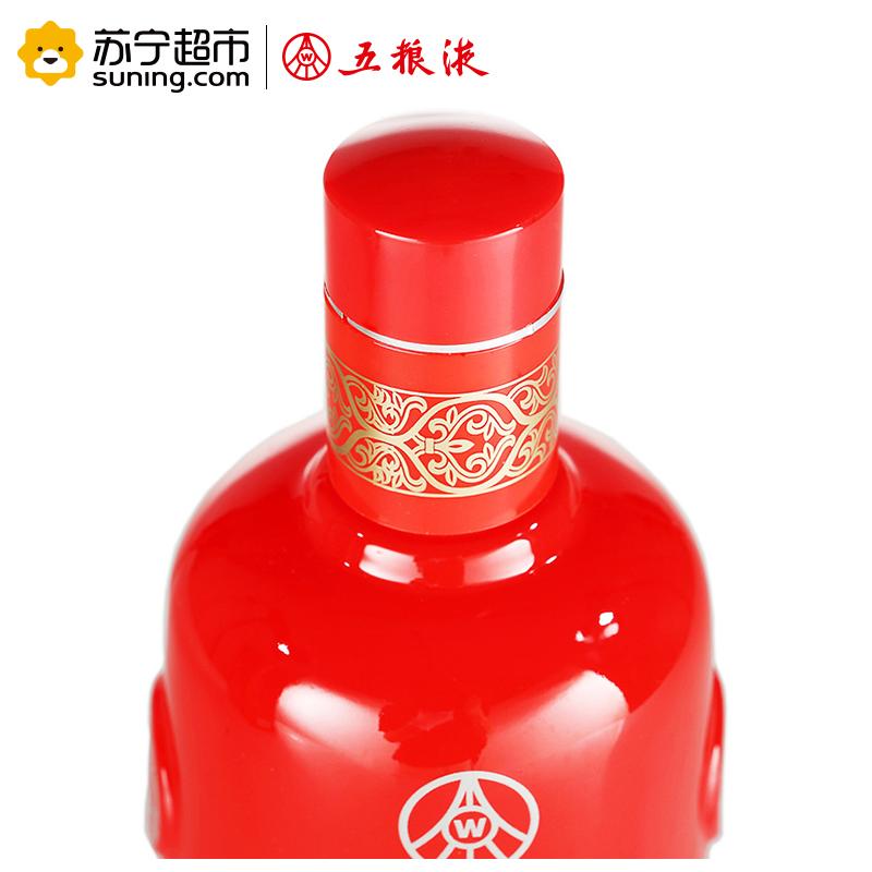 五粮液出品 五粮醇 红淡雅 50度 浓香型白酒 500ml*6 整箱装