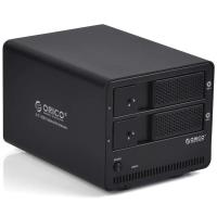 orico奥睿科 9528u3外置2盘位硬盘盒 3.5 SATA两用硬盘座 usb3.0硬盘盒