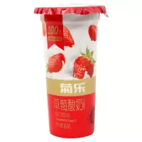 菊乐每日原动草莓酸奶160g