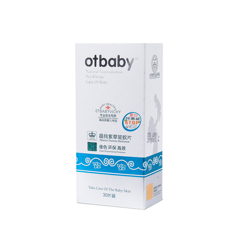 otbaby 晶纯紫草驱蚊片 30片装 YA02 无香味