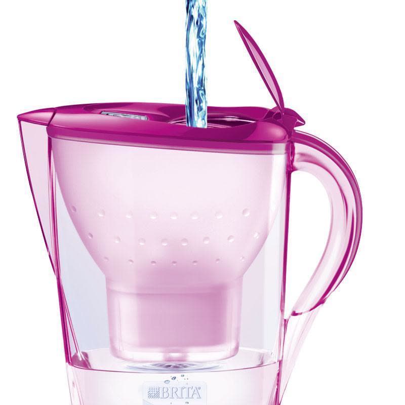 碧然德 Brita 净水器 净水壶 金典系列 郁金香粉 2.4升 一壶三芯图片