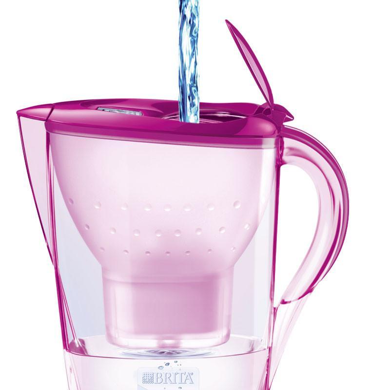 碧然德 Brita 净水器 净水壶 金典系列 郁金香粉 2.4升 一壶五芯高清大图