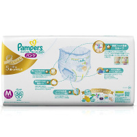 帮宝适 (Pampers)特级棉柔婴儿拉拉裤 中号M 50片 (6-10kg) (日本原装进口)