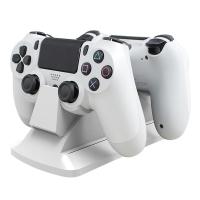 SparkFox(闪狐)PlayStation4 官方无线游戏手柄专业双充电座(白)