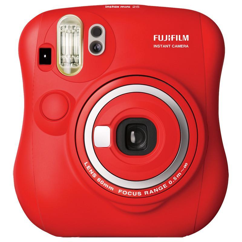 富士(FUJIFILM)INSTAX 一次成像相机立拍立得 mini25 红色 特惠套餐 胶片相机 富士小尺寸高清大图