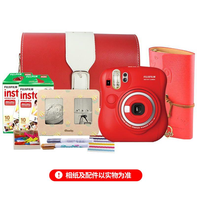 富士(FUJIFILM)INSTAX 一次成像相机立拍立得 mini25 红色 特惠套餐 胶片相机 富士小尺寸图片