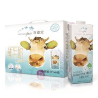 喜德宝部分脱脂纯牛奶 6x1升包装