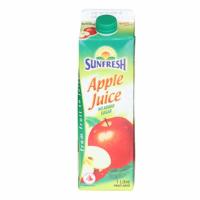 新加坡 进口果汁 sunfresh苹果汁饮料 1L