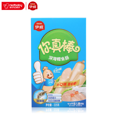 [苏宁红孩子]伊威你真棒深海鳕鱼肠225g