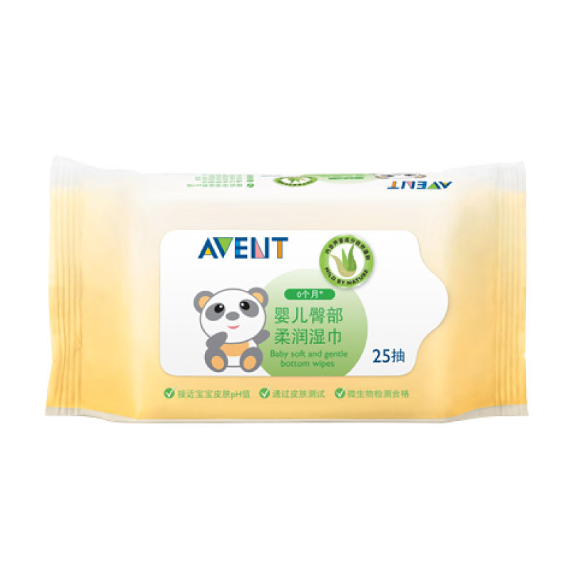 飞利浦 AVENT 新安怡新生宝宝洗发沐浴套装 (洗发露380ml+沐浴露380ml+臀部柔润湿巾25抽)