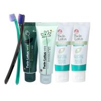 泰国进口双莲早晚牙膏1套+金荟舒敏120g*2支