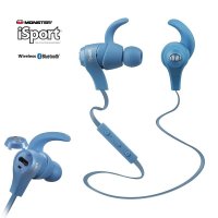 MONSTER ISPORT 128659 BLUETOOTH WIRELESS BLUE HEADPHONES