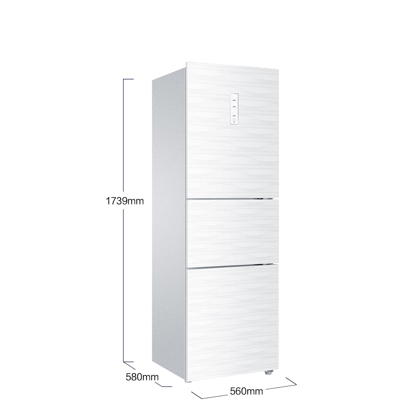 海尔(Haier)BCD-218SDGW 218升三门冰箱 电脑智能控温一级能效 家用