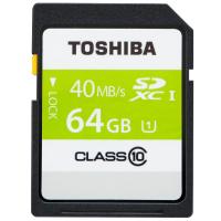 东芝(TOSHIBA)64G Class10-40MB/s高速SDXC存储卡